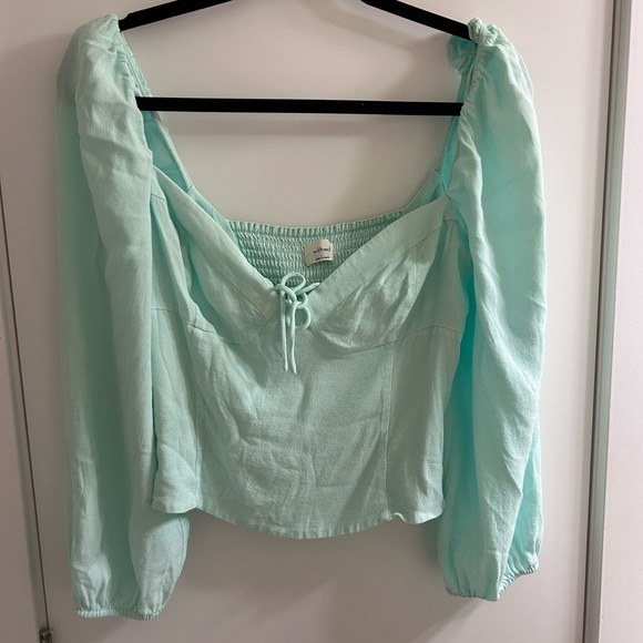 Aritizia Wilfred Novela blouse in subtle mint L - Picture 6 of 6
